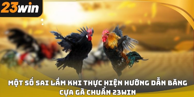 Hướng dẫn băng cựa gà chuẩn 23win đúng kỹ thuật